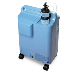 Concentrator Oxigen EVERFLO 5L, Philips Respironics cu vas de apa conectat vedere din spate
