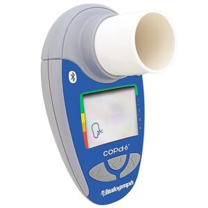 Spirometru identificarea BPOC, CODP 6 cu Bluetooth, Vitalograph lateral