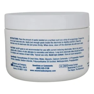 Crema conductoare Ten20, 228 g, spate Weaver and Company detalii spate ingrediente si instructiuni