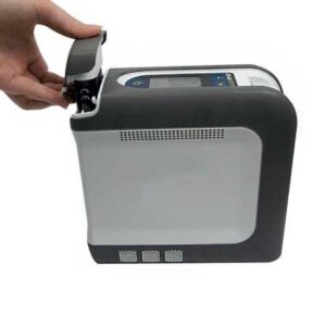 Concentrator portabil de oxigen IGO2, Devilbiss detalii schimbare acumulator