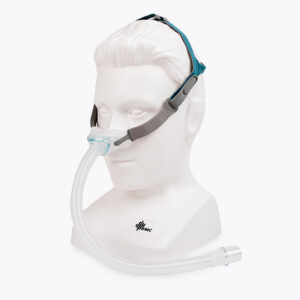 Masca nazala CPAP N6, BMC Medical pe manechin vedere din laterala